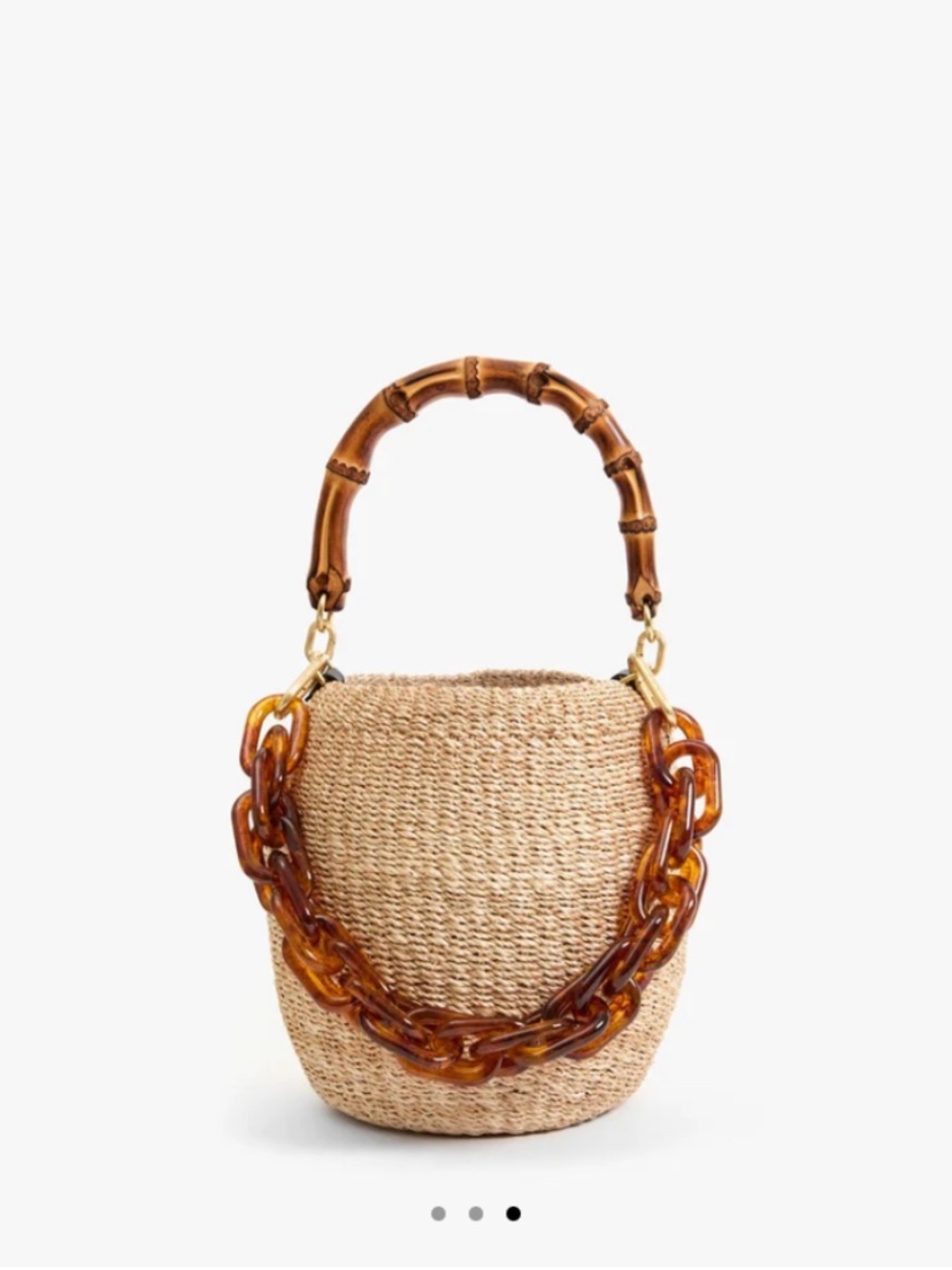 Clare V. Tortoise Resin Shortie Strap